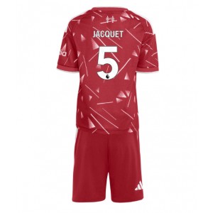 Liverpool Jeremy Jacquet #5 Jalkapallovaatteet Lasten Kotipeliasu 2026-27 Lyhythihainen (+ Lyhyet housut)